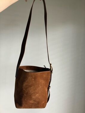 Quince Italian Suede Bucket Crossbody